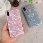 Wholesale iPhone Xs / X IMD Dream Marble Fashion Case (Rainbow White)